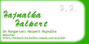 hajnalka halpert business card